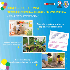 CONCURSO REGIONAL DE BUENAS PRÁCTICAS FAMILIARES EN EDUCACIÓN INICIAL