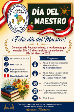 HOMENAJE POR EL DÍA DEL MAESTRO 2026