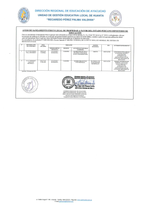 AVISO DE SANEAMIENTO FÍSICO LEGAL