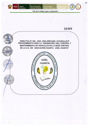 DIRECTIVA Nº 002-2023-GRA-DRE/UGEL-HTA/DGA-OCP