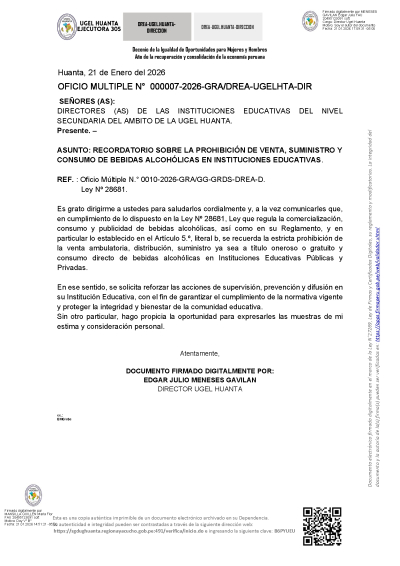 OFICIO MULTIPLE-000007-2026-DREA-UGELHTA-DIR