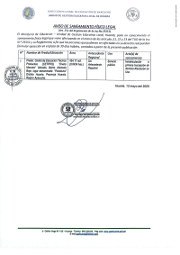 AVISO DE SANEAMIENTO FISICO LEGAL