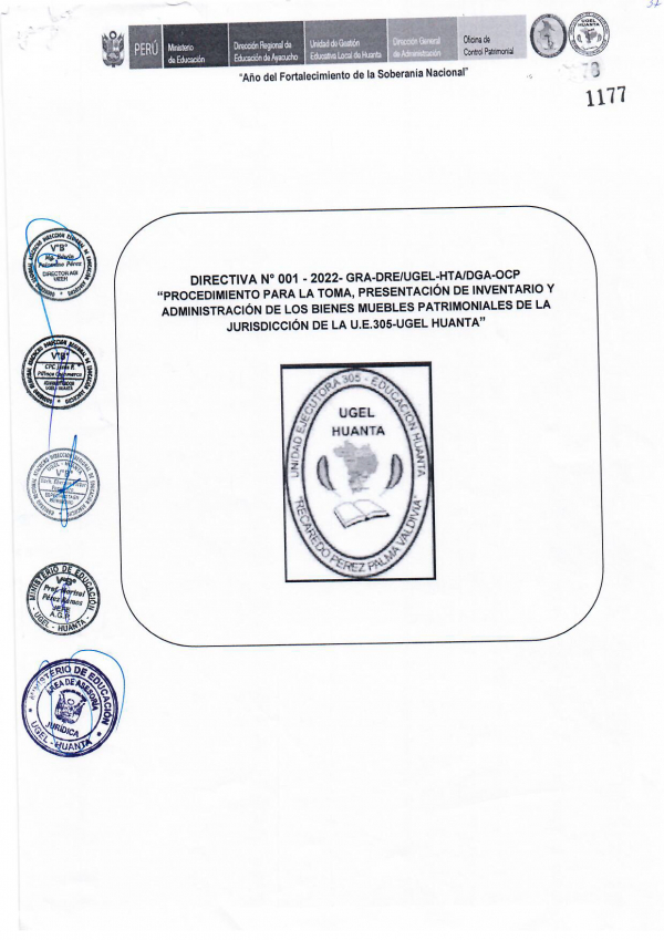 DIRECTIVA N° 001 - 2022- GRA-DRE-UGEL-HTA-DGA-OCP