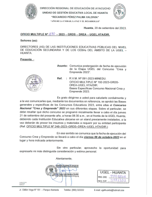 OFICIO MULTIPLE Nº 270-2023-GRDS-DREA-UGEL.HTA/DIR